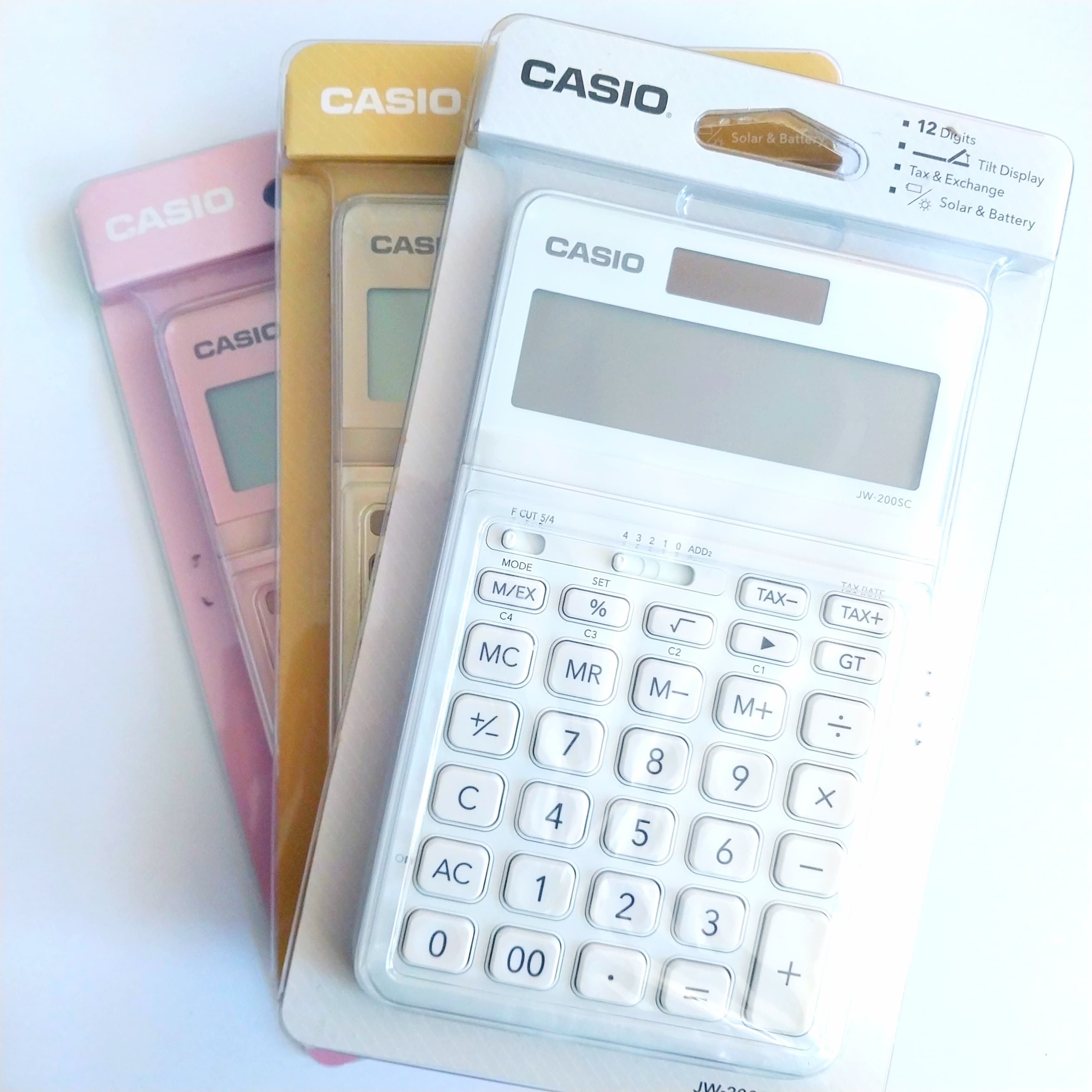 Casio Calculator JW‐200SC series 4549526604294 4549526604348 4549526604317 4549526604300