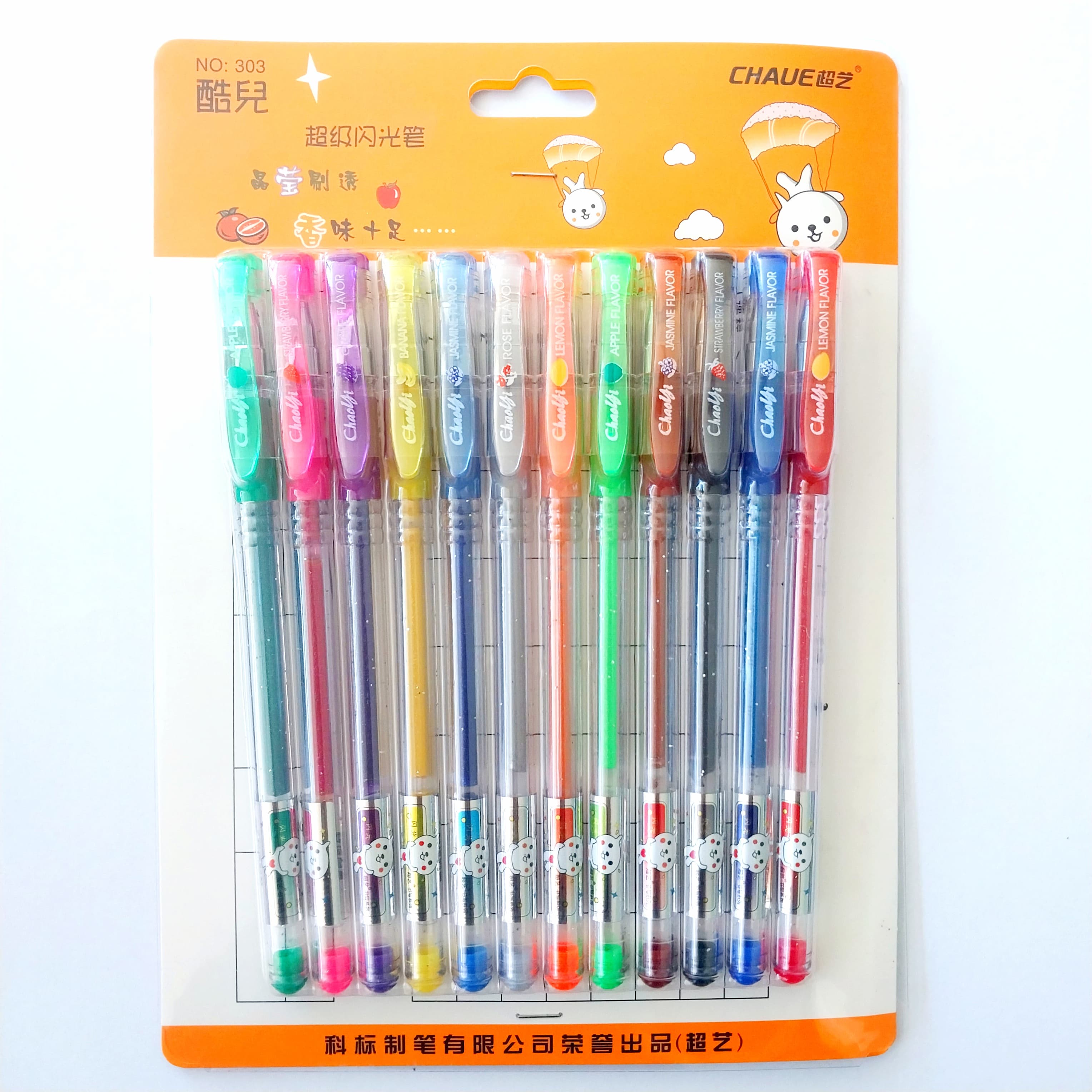Chaue Colour Pen 12 pcs No.303 Glitter pen