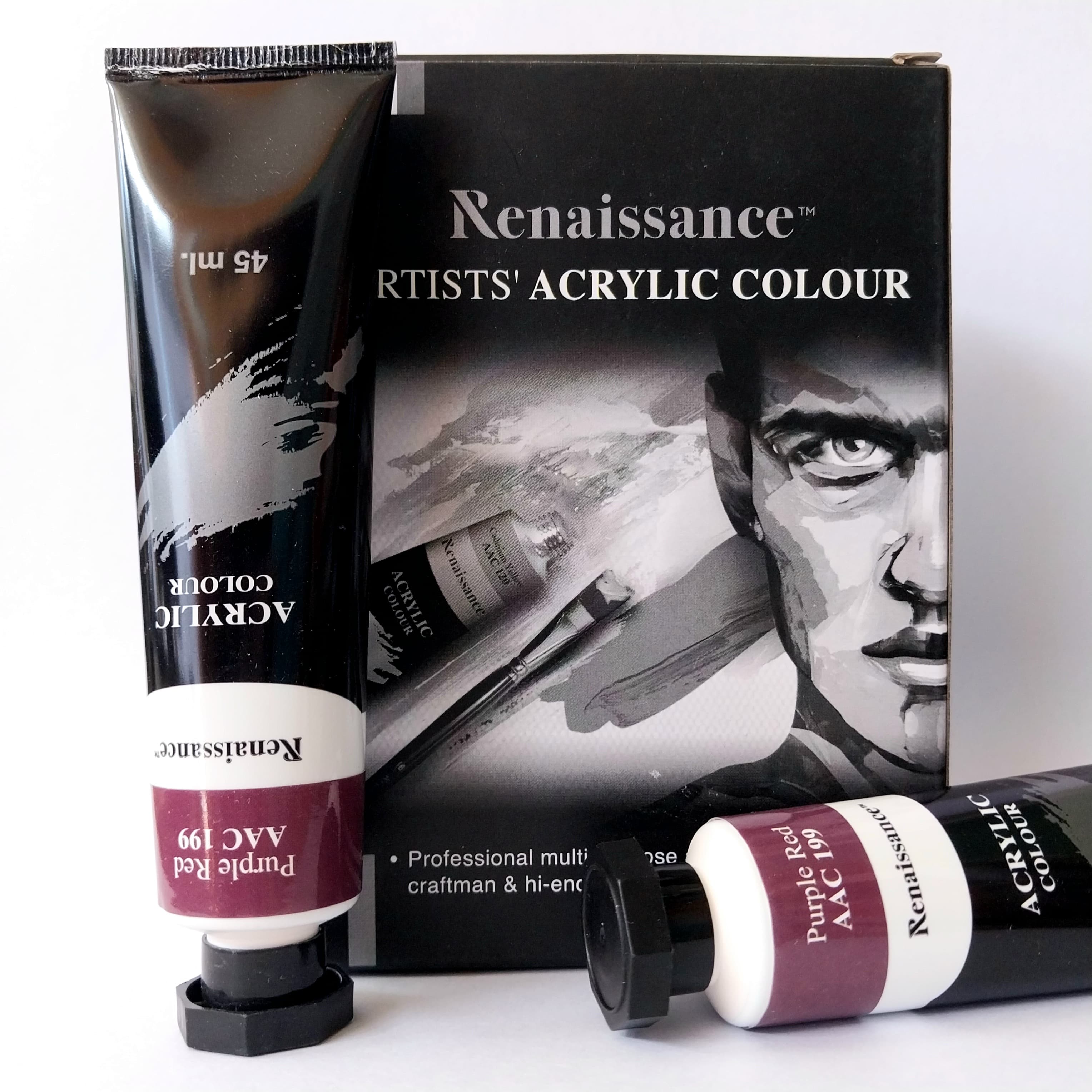 Renaissance Artists Acrylic Colour 45ml Purple Red AAC 199