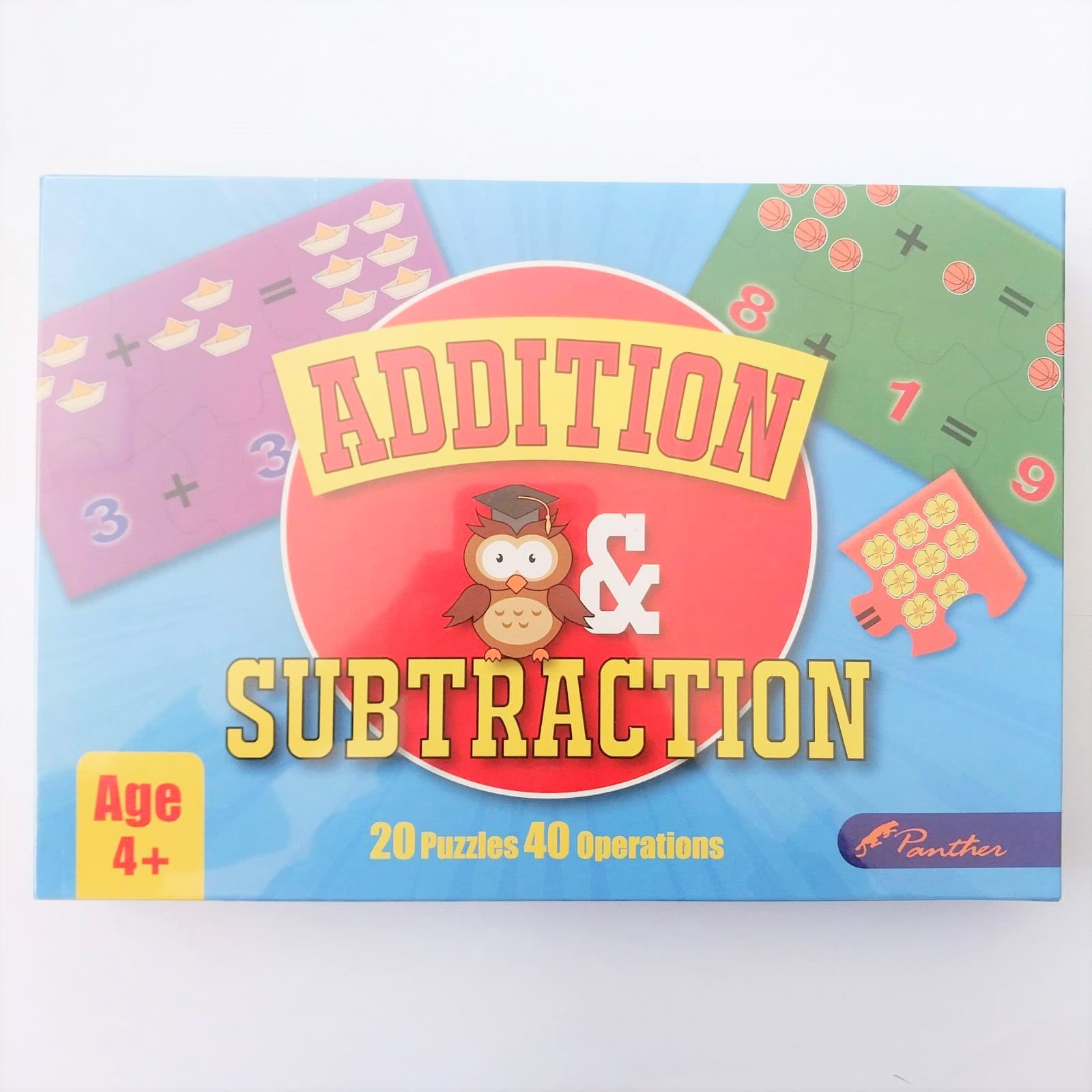 Addition & Substraction Puzzle - 20 puzzles and 40 operations - Panther - TY5418