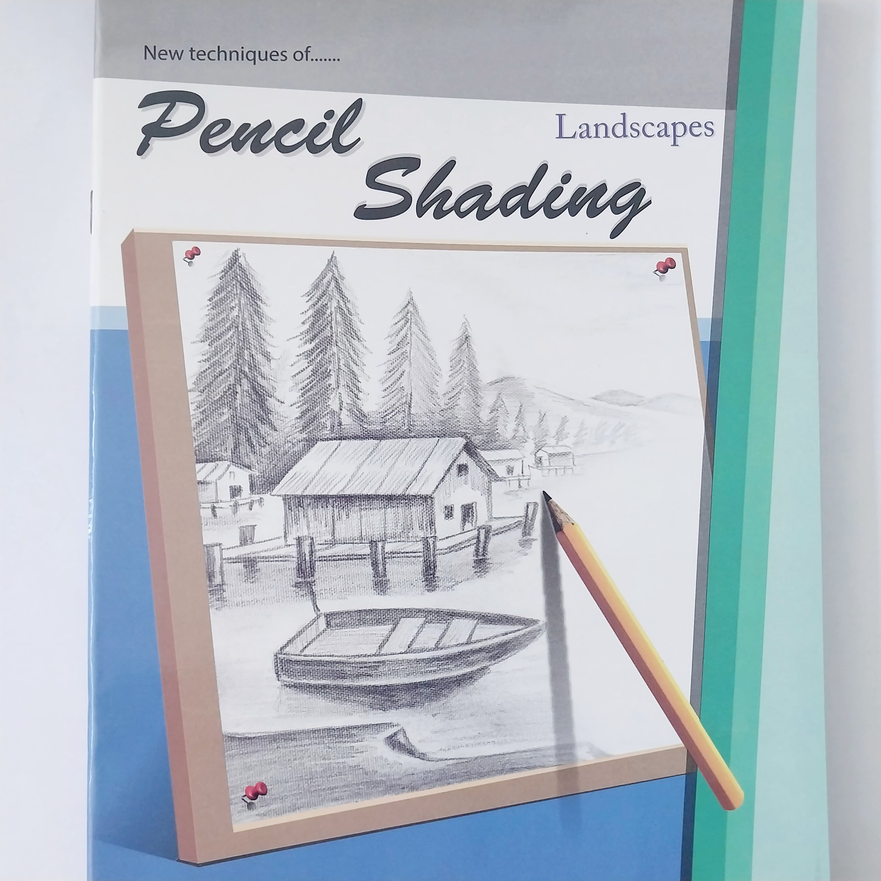 Pencil Shading Landscapes 9788180231094 'House & small boat pic"