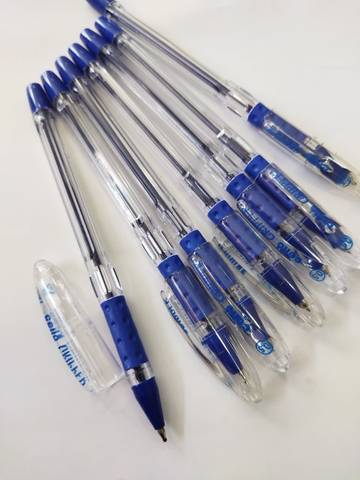 Pen, Cello Gripper - 0.5, Elasto Grip, The Joy ofWriting, Blue 8907234001228