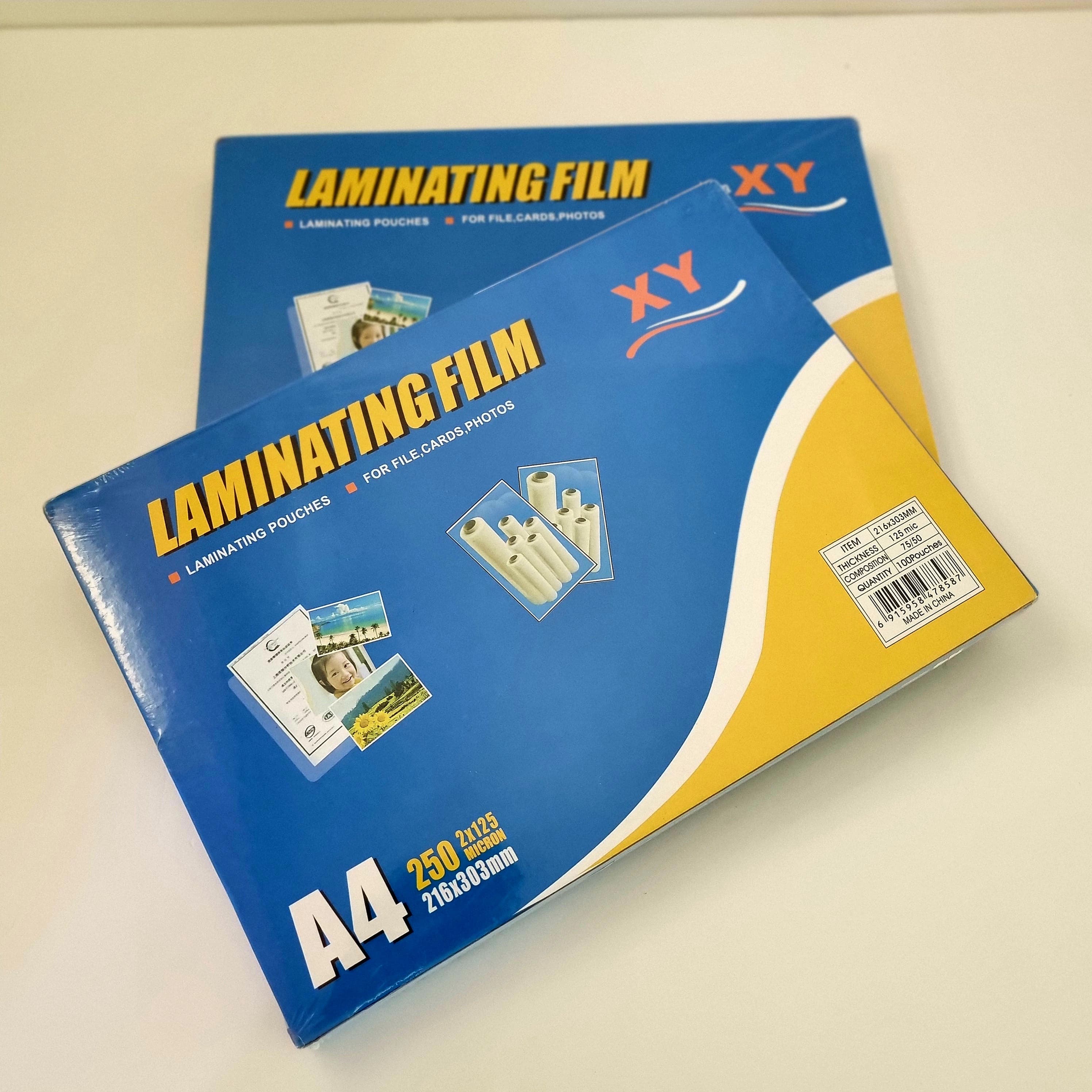 Laminating Film XY 216x303 mm 125mic 100 Puches