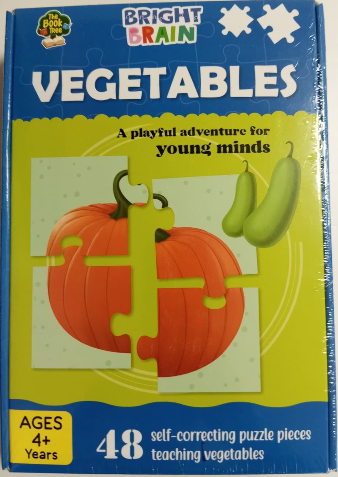 Bright Brain : Vegetables - 48 Pieces - Majestic Book Club Educational Toy