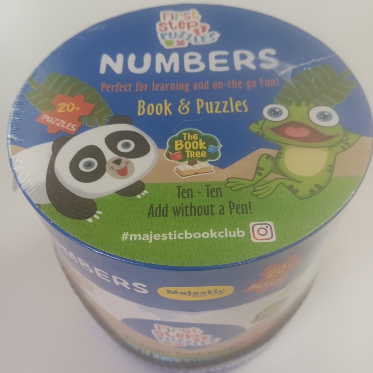 First Step Puzzles : Numbers - 20 Page Book + 20+ Puzzles - Majestic Book Club Educational Toy