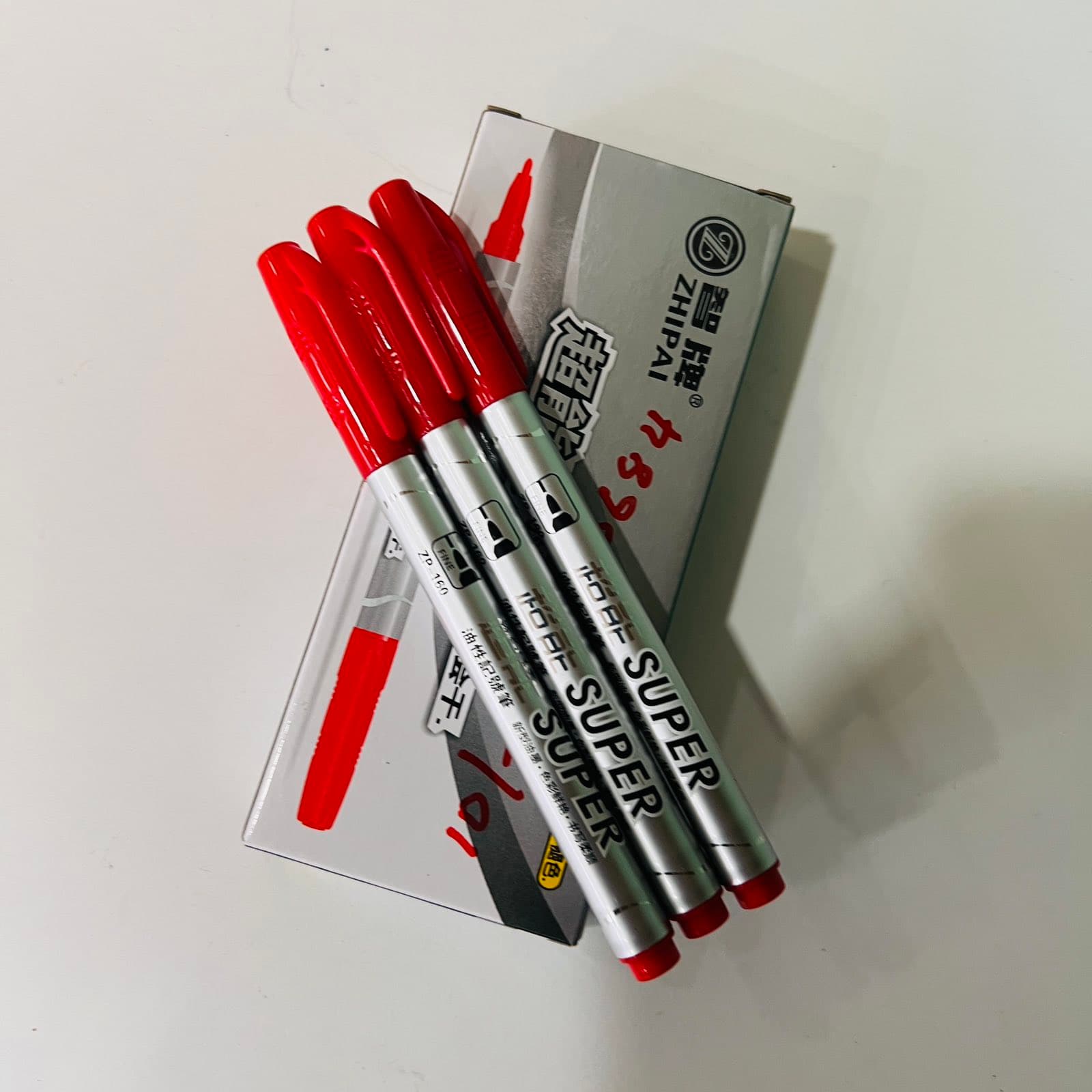 Marker Pen Zhipai ZP-160 Red 6921447448047