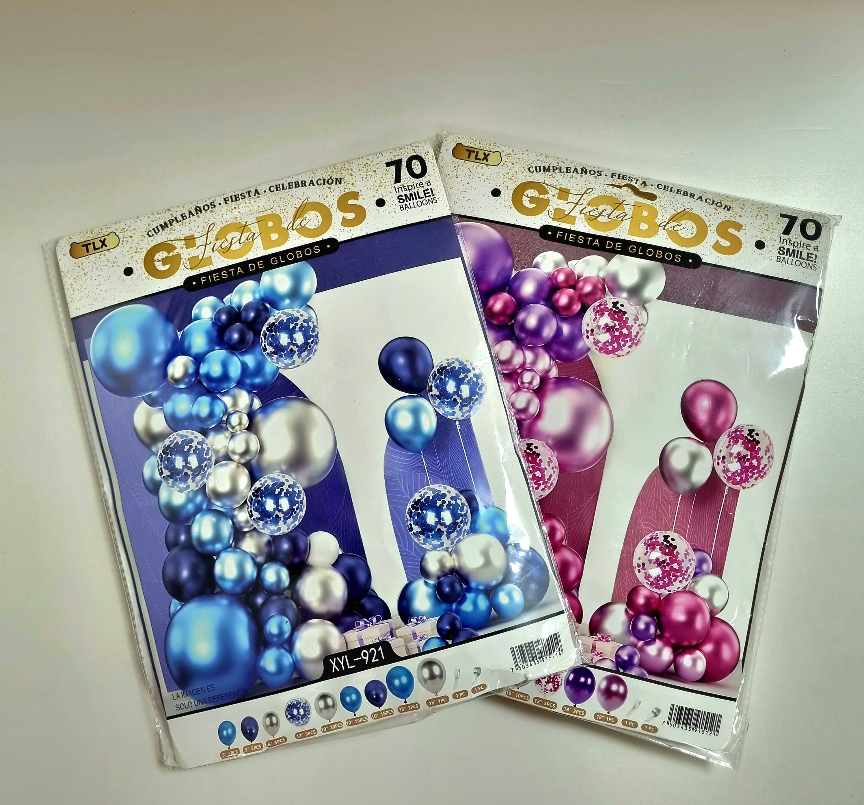 Balloons GLOBOS Fiesta De Globos 70pcs no. XYL-920