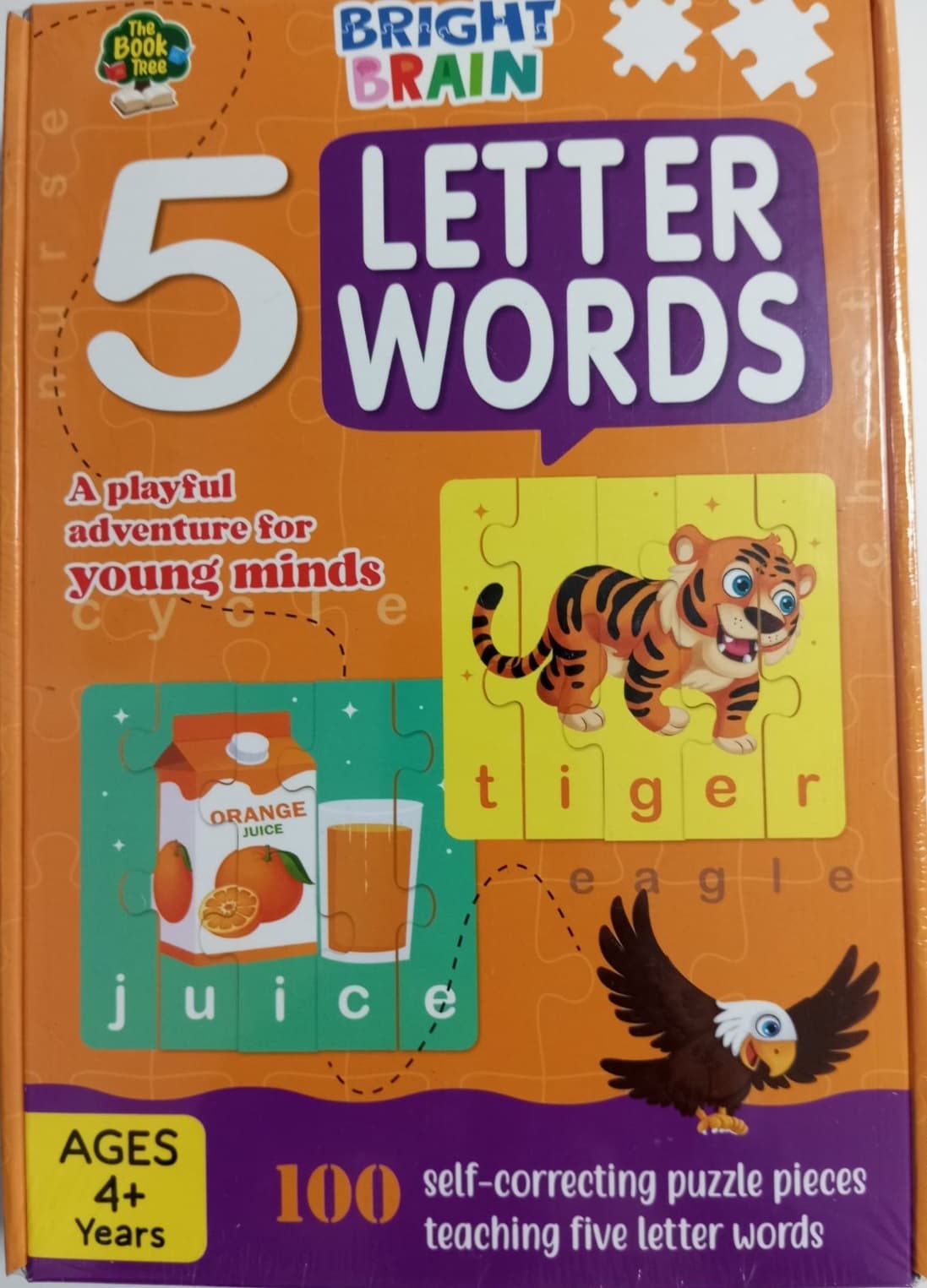 Bright Brain : 5 Letter Words - 100 Pieces - Majestic Book Club Educational Toy
