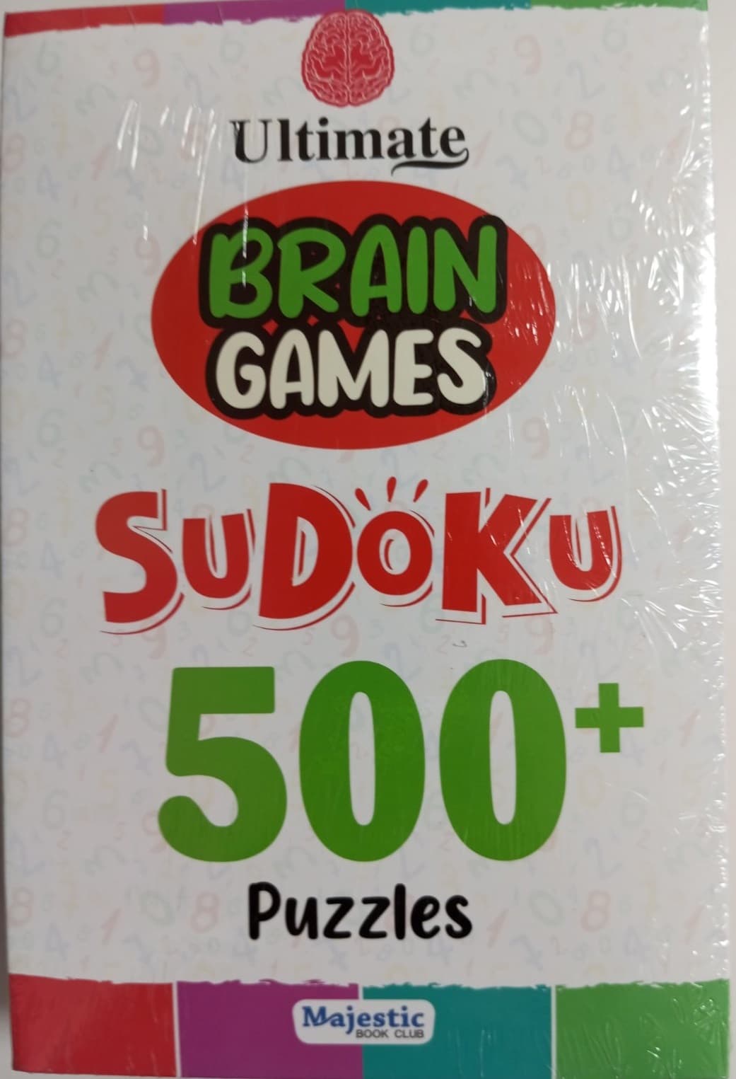 Brain Games : Sudoku 500+ Puzzles (Set of 4 Sudoku) - Majestic Book Club Educational Game