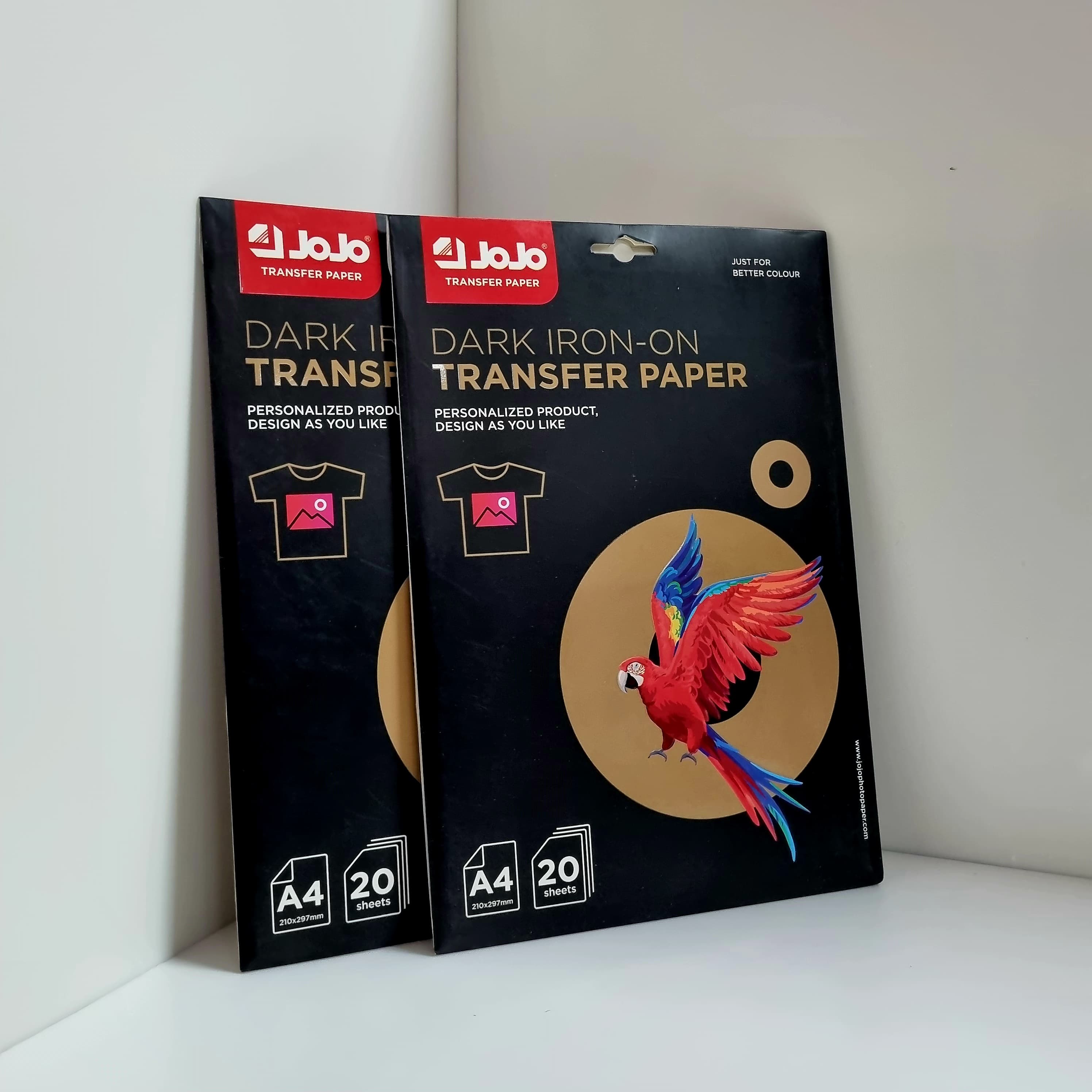 JoJo Transfer Paper Dark Irion-On Transfer Paper A4 20 sheets