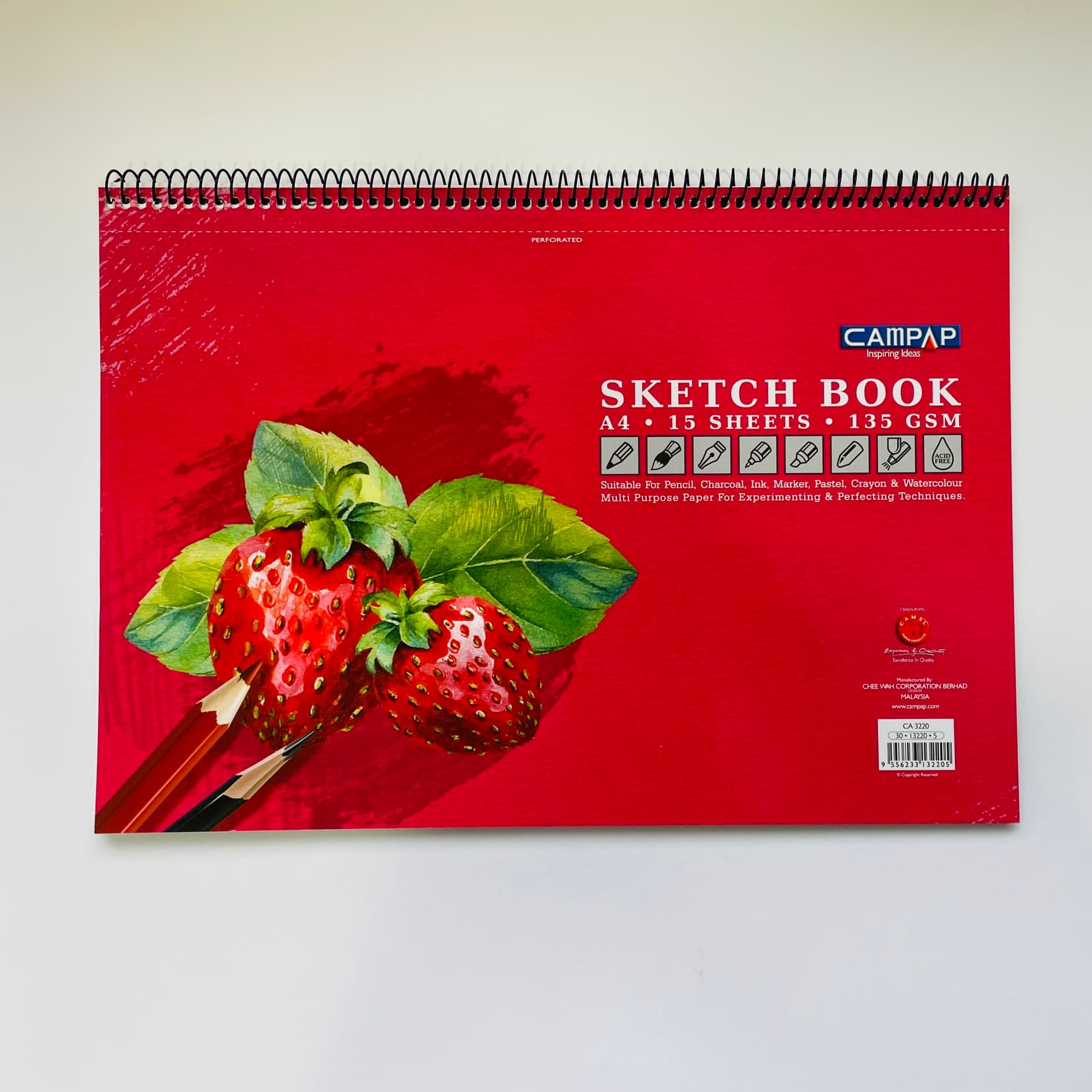 Sketch Book Campap A4 15 Sheets 135GSM CA3220