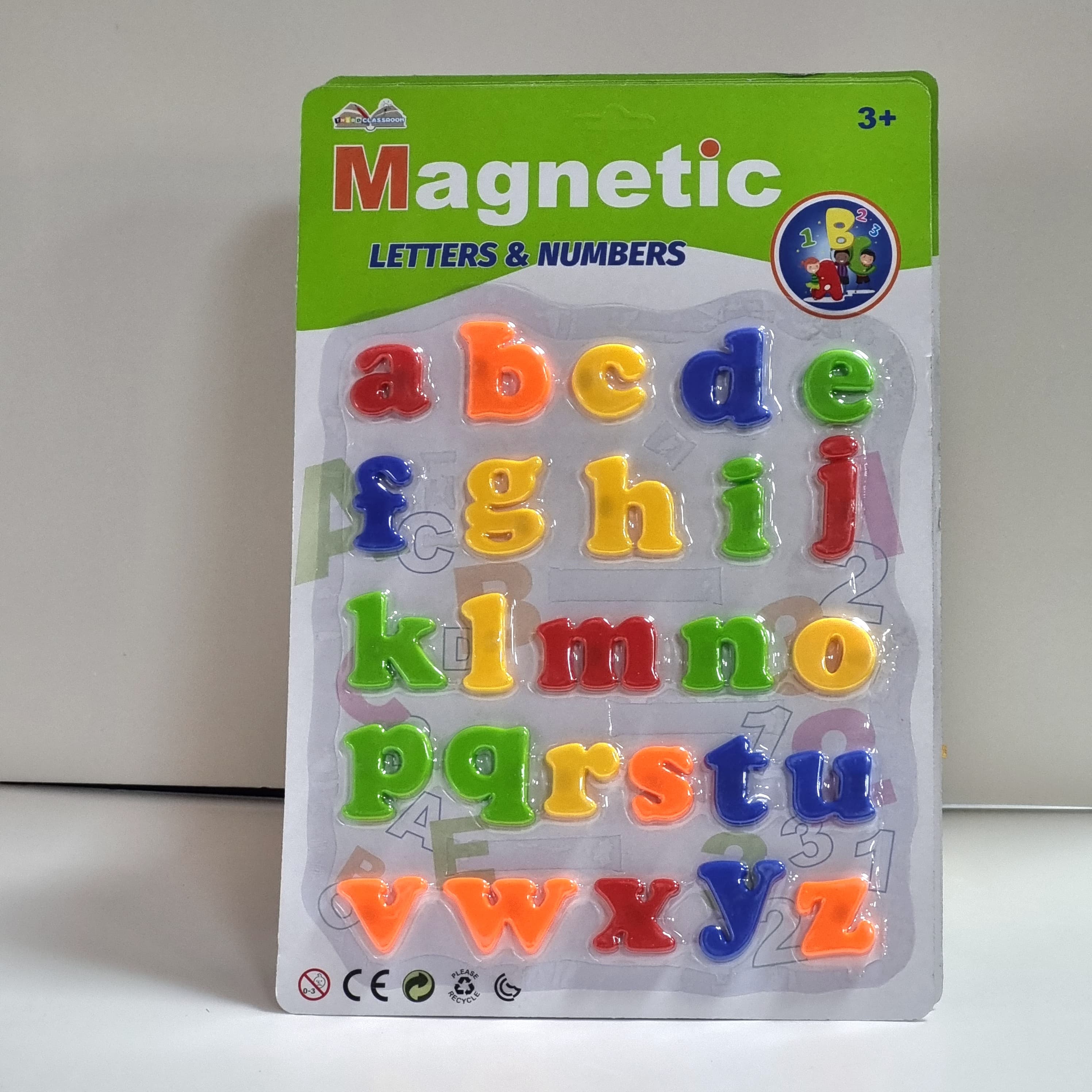 Third Classroom Magnetic Letters & Numbers Age 3+ 26×36cm No. QJ9926