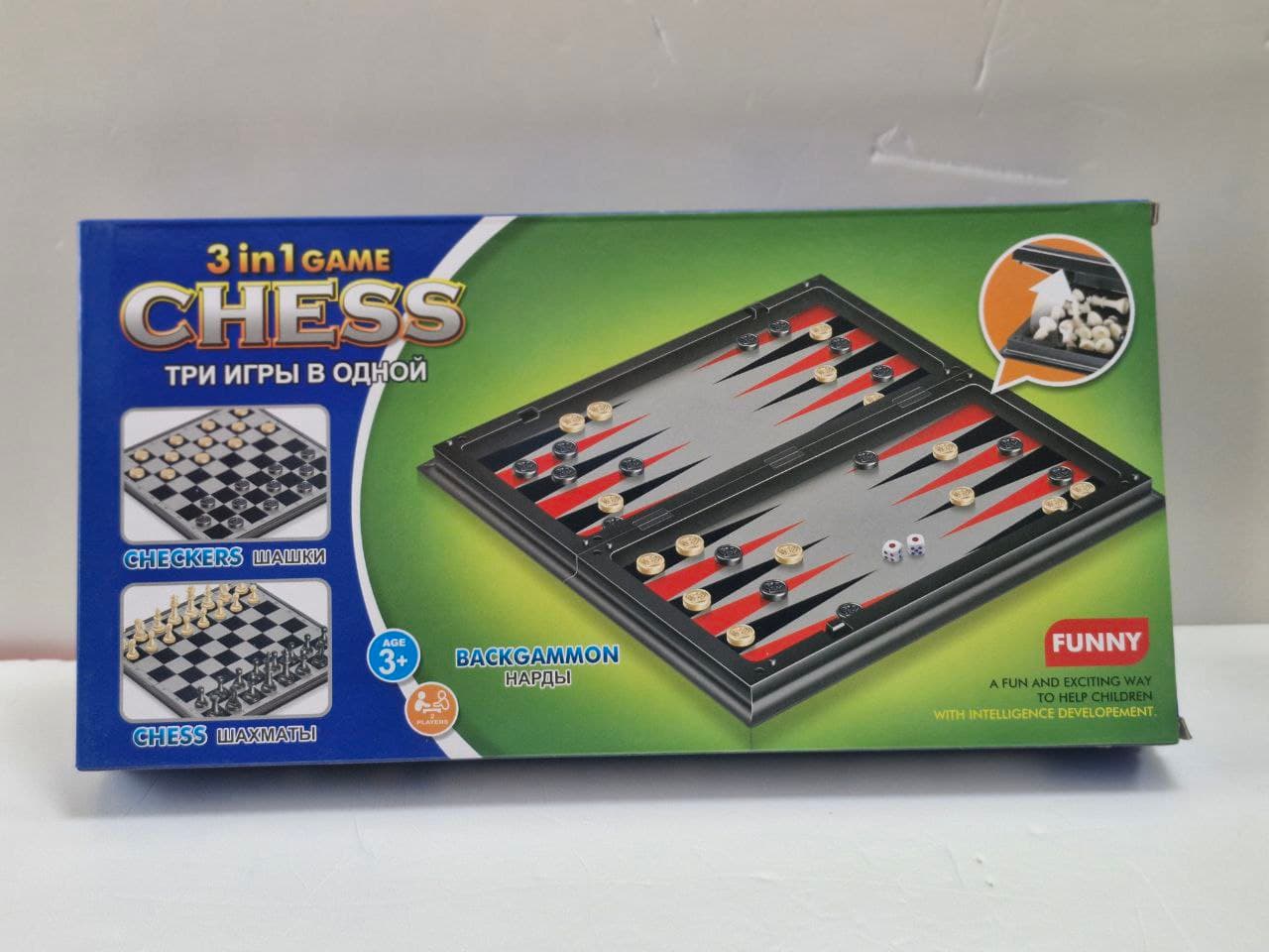 Tian Xin 3 in 1 Game Chess Age 3+ No.3141