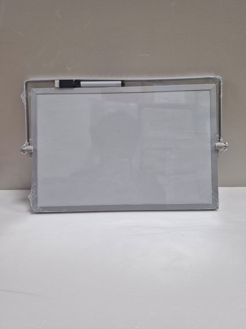 White Board, Metal Frame With Stand And Marker 20x30cm