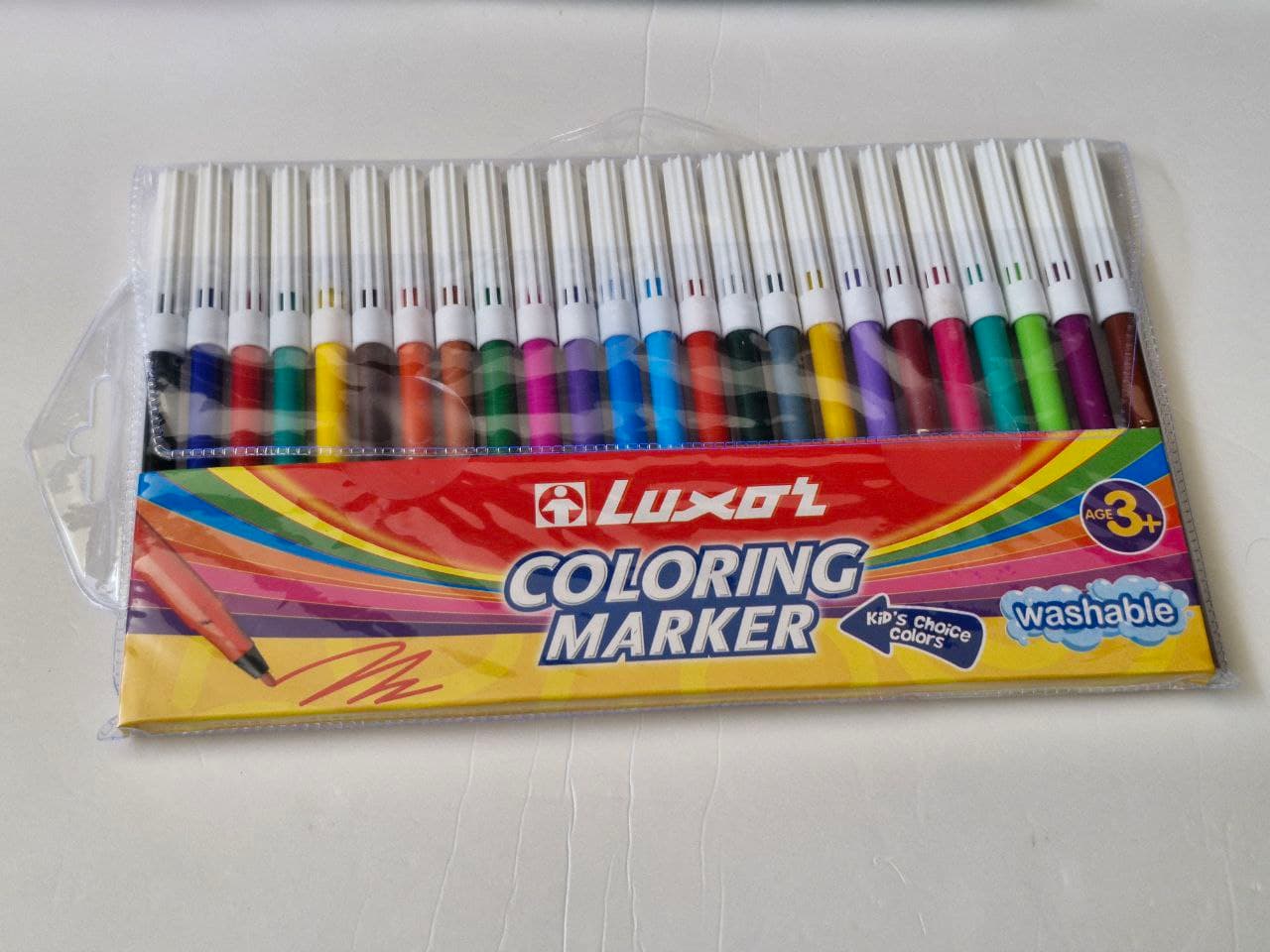 Luxor : Washable Coloring Marker, 24 Colors, Art No : 6101/24WT