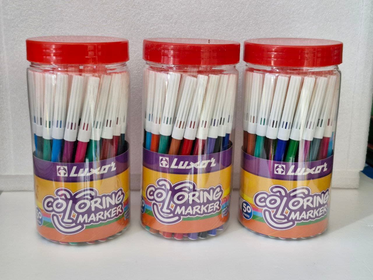 Luxor : Coloring Marker, 50 Shades, Washable