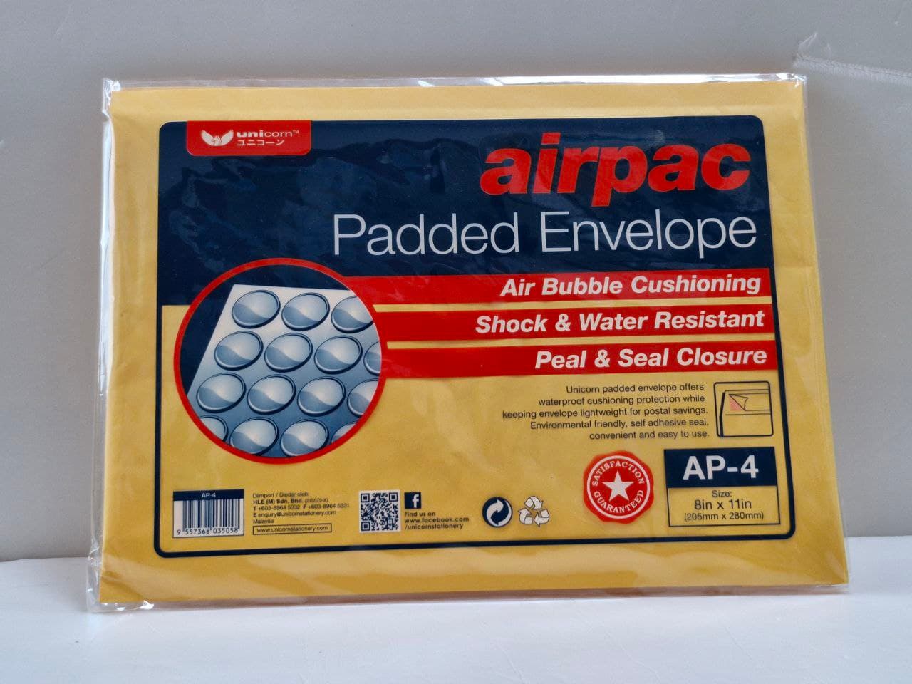 Unicorn Airpac Bubble Envelope 8x11" AP-4