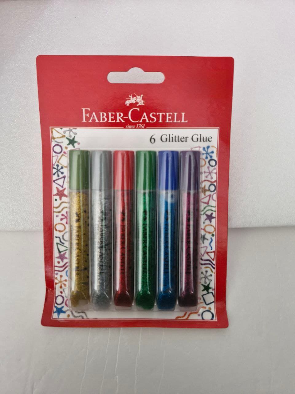 Faber Castell 6pcs Glitter Glue Pack , 220106