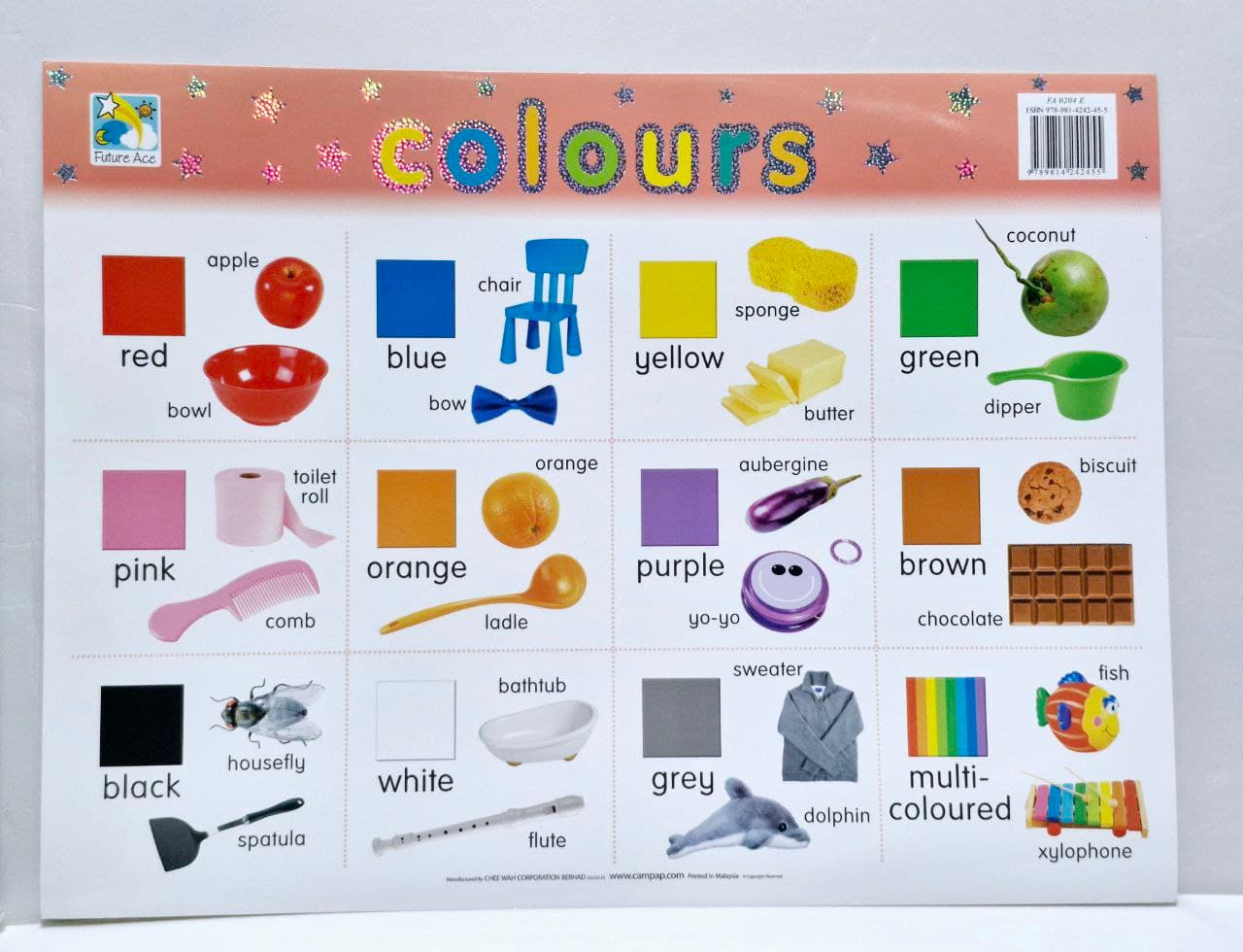 Future Ace FA0204E Mini Wall Chart ‐ Colours