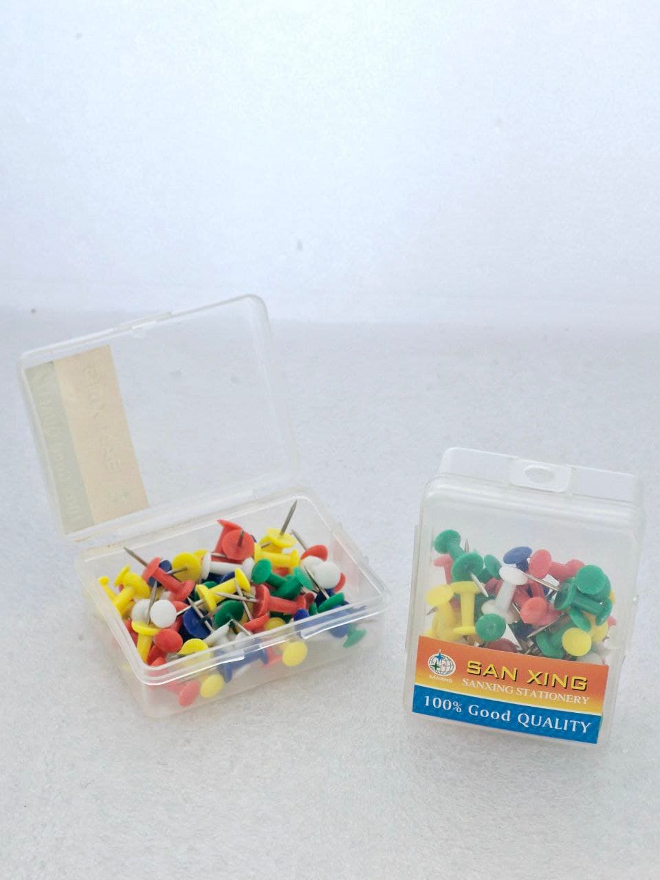 Thumb Tack, Multicolor: San Xing 40pcs