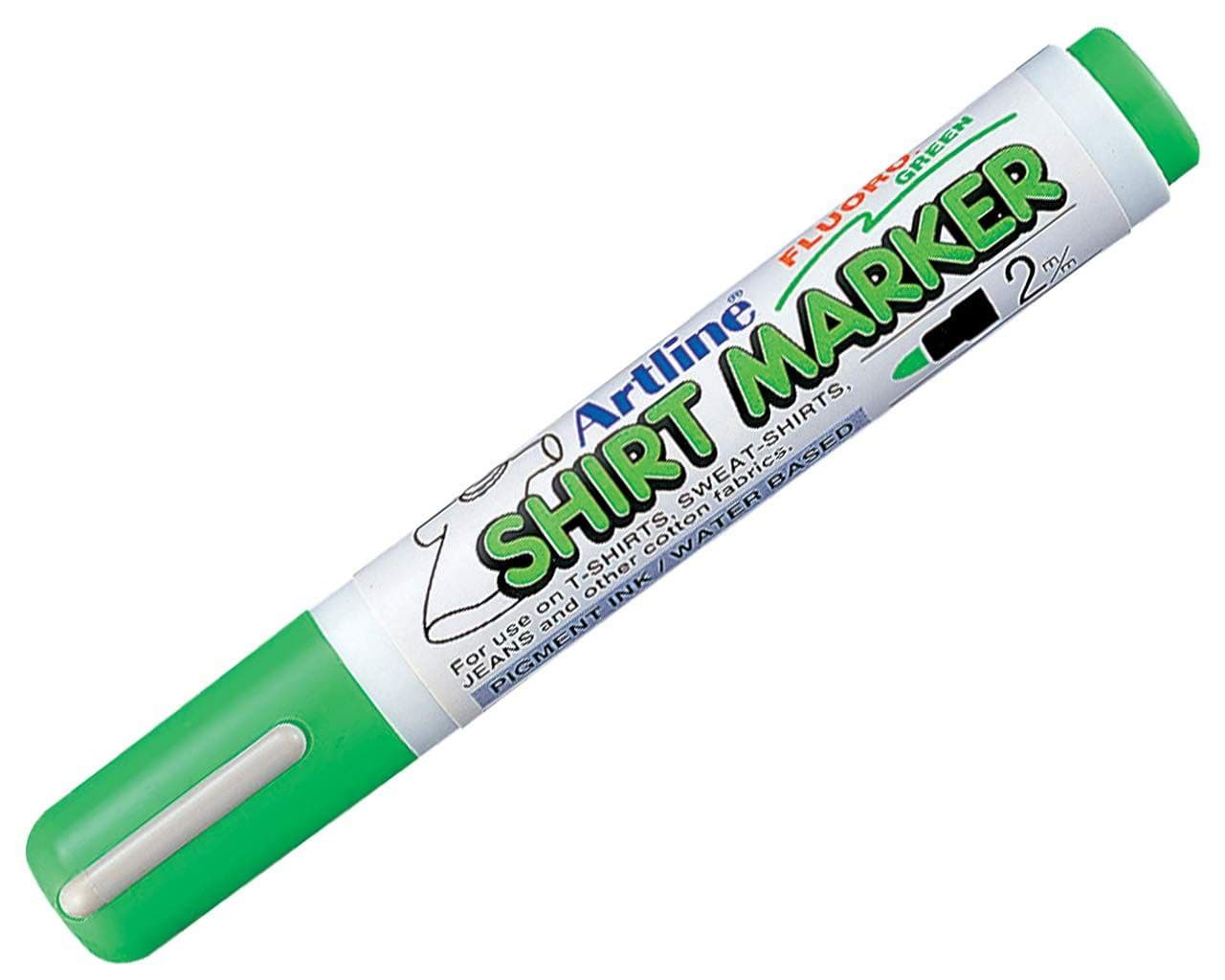Marker, Artline : Shirt Marker, EKT-2, Fluoro Green