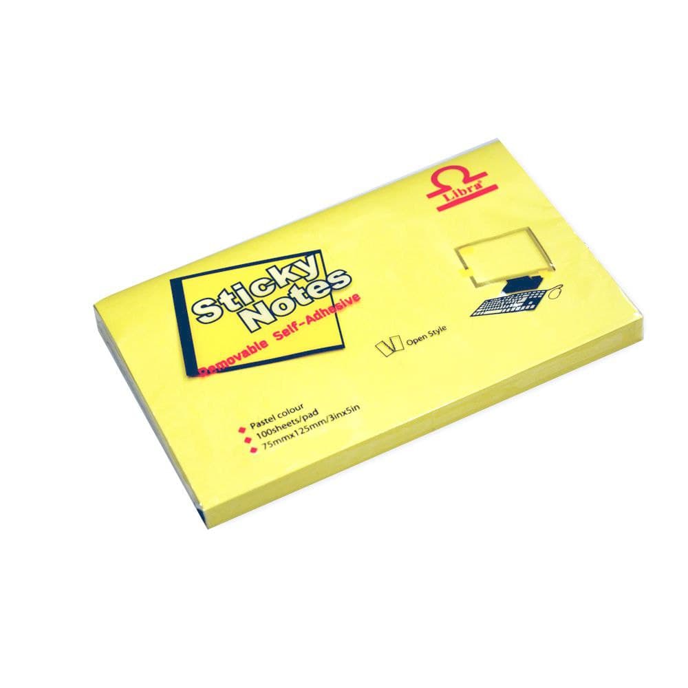 Libra sticky notes 75x100mm