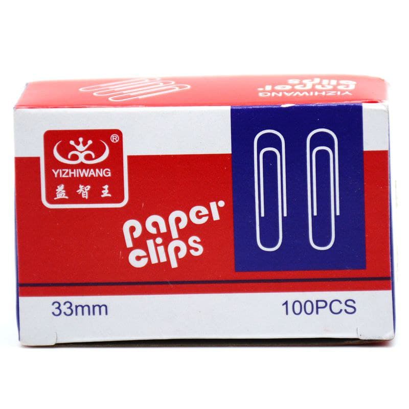 Paper Clip Yizhiwang 33mm 100pcs