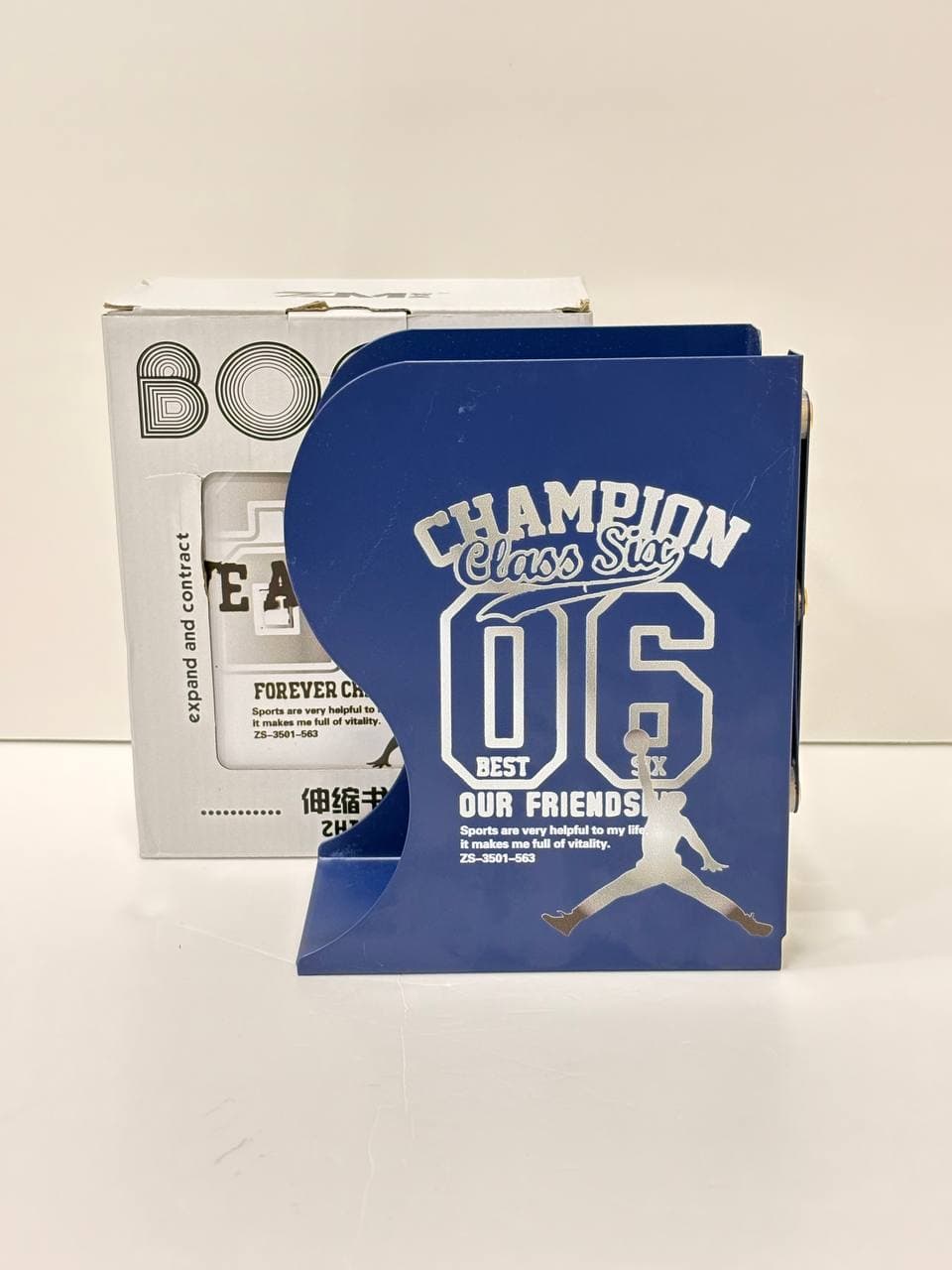 Expandable Bookend Metal Book Holder, Item No. ZS‐3501‐563