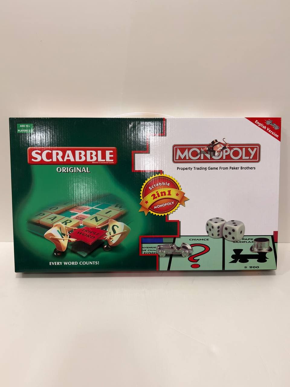 Scrabble and Monopoly 2 in 1 Set No.55173