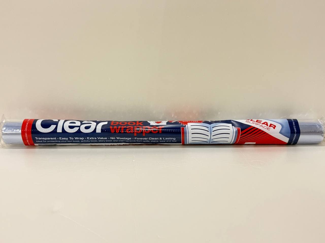 Unicorn PVC Clear Book Wrapper 450mm X 5 Meter UBWC‐450X5M