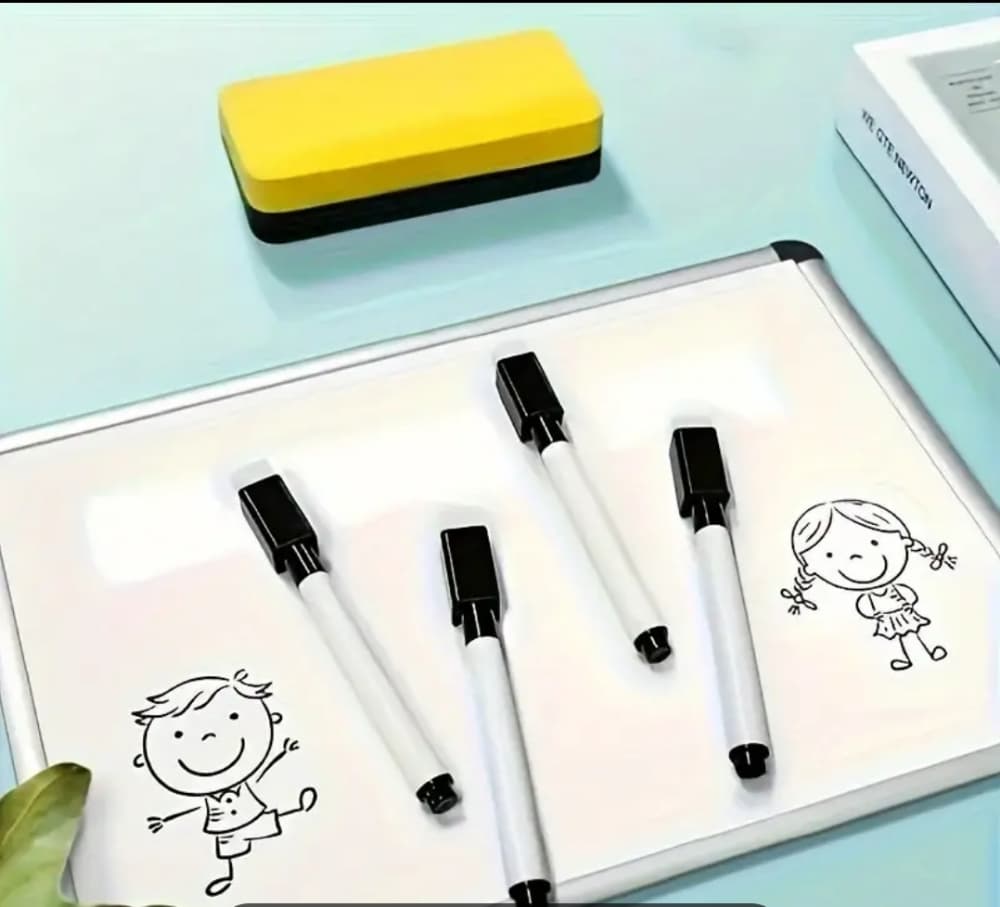 Black Dry Erase Markers with Eraser Caps