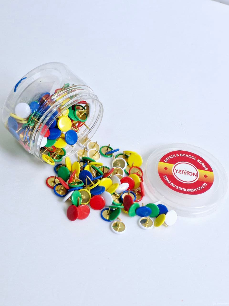 Yizhiwang, Multi Color Push Pins Gold 196pcs