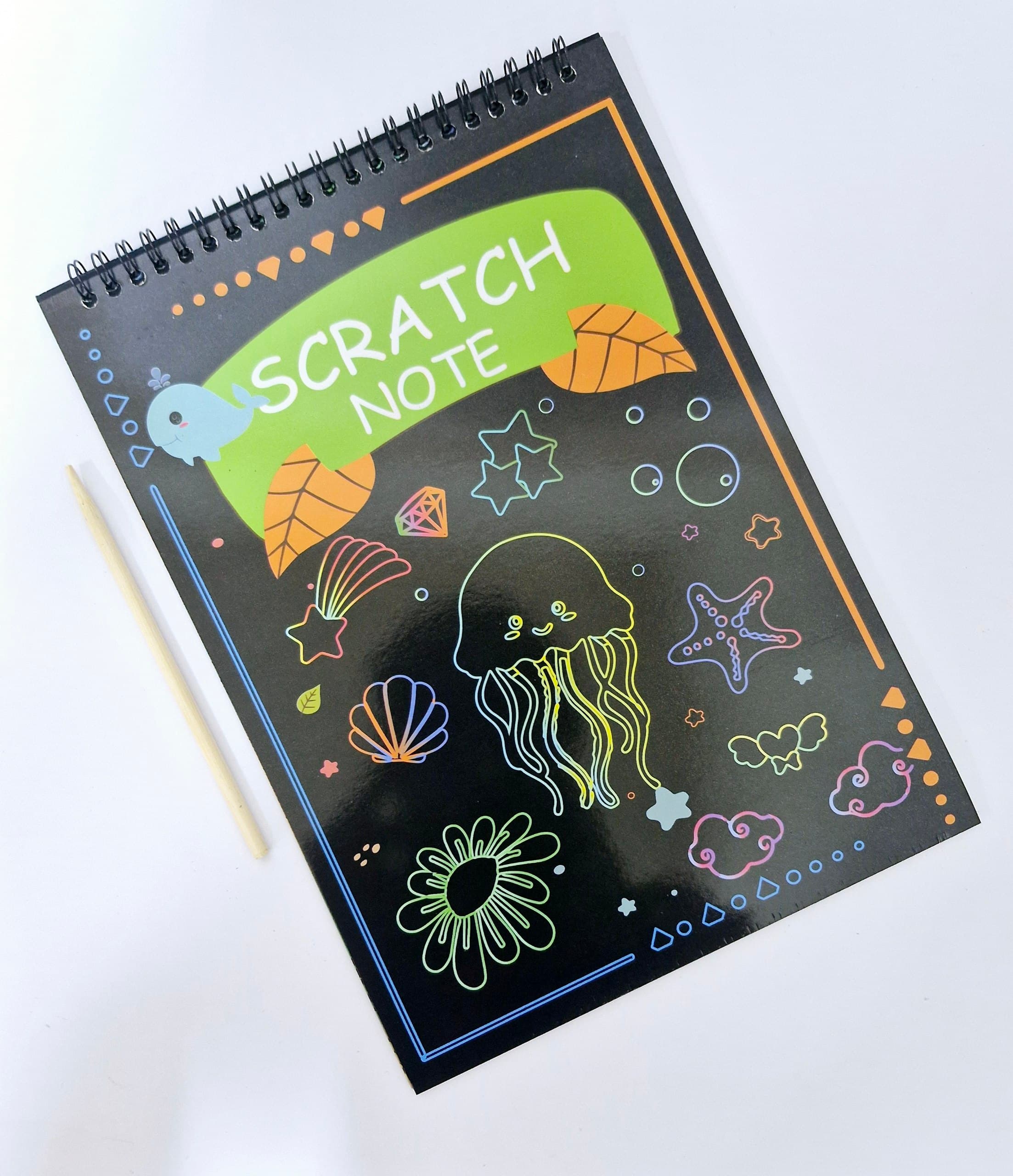 Scratch Note with Scratching tool, 28x20cm, No. DGB