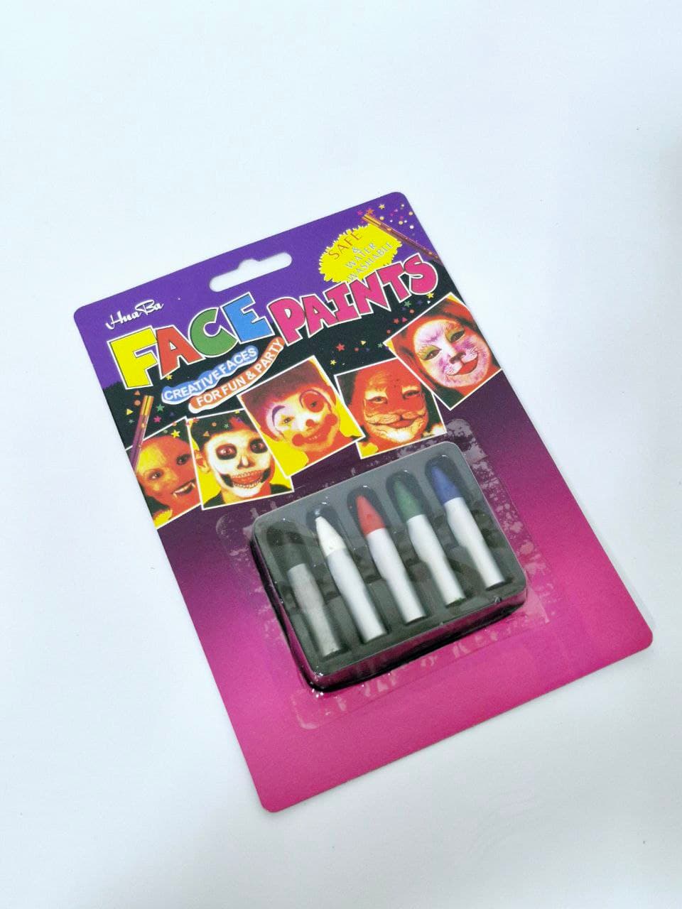 HuaBa Face Paints 5 Face Colors Pencils, Item No. HB006A