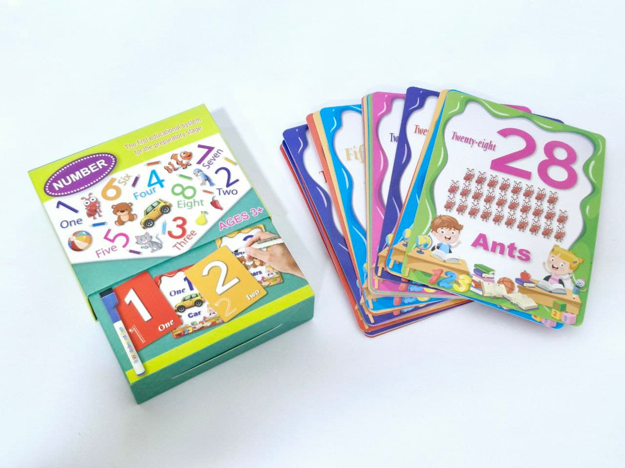 Flash Cards with Whiteboard Pen : Number, No. BK30042