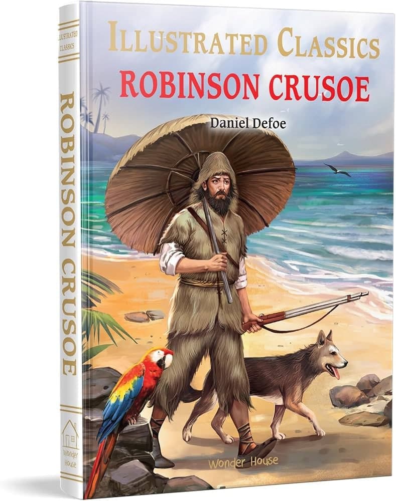 Illustrated Classics with Review Questions, Robinson Crusoe