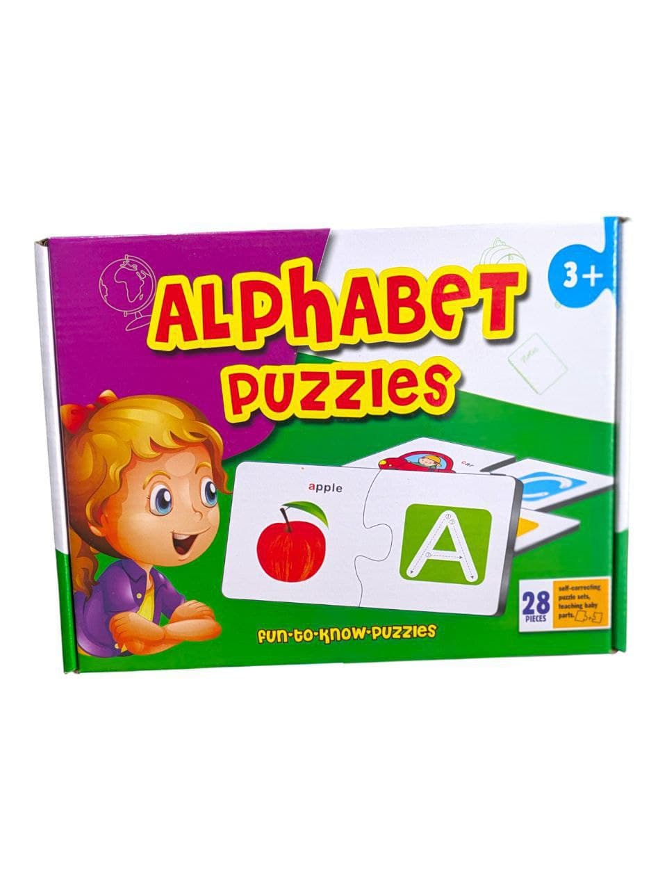 Alphabet Puzzles Fun to Know Puzzles, 28pcs, No. 90A4