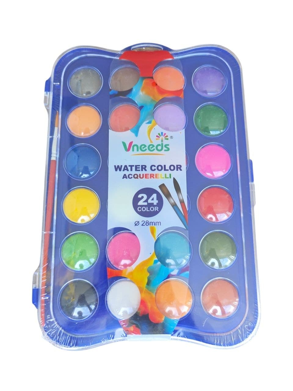 Vneeds Cake Water Colour Acquerelli 24 colours No. V0363
