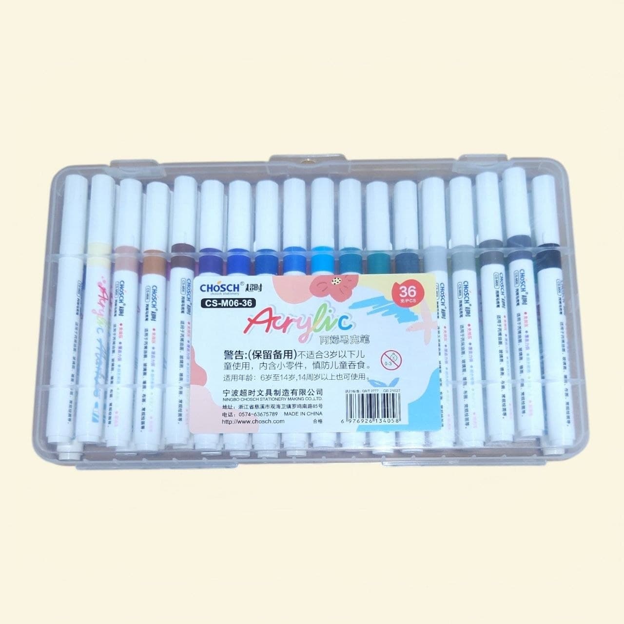 Chosch Acrylic Markers 36 pcs CS-M06-36