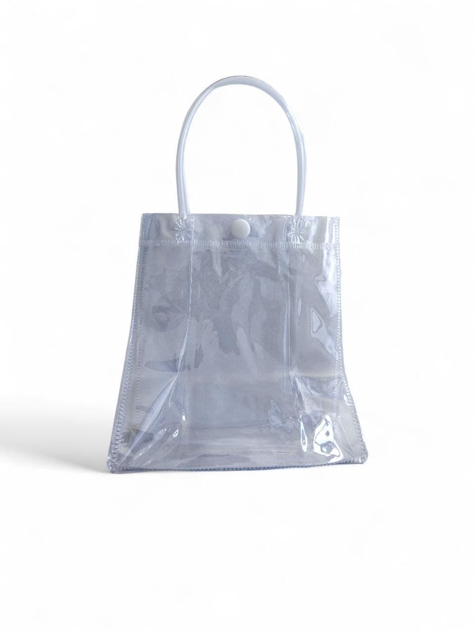 Clear Plastic Gift Bags with Handles - Small 13cm x 15cm