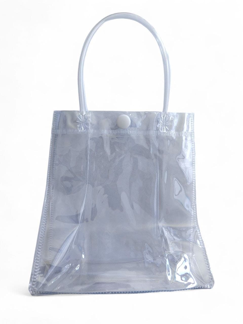Clear Plastic Gift Bags with Handles - Large 25cm x25cm