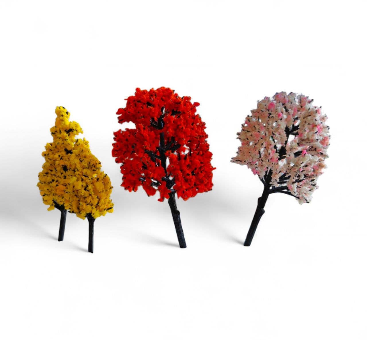 Plastic Mini Colorful Tree - 4 pcs in pack - 1688C-1+8