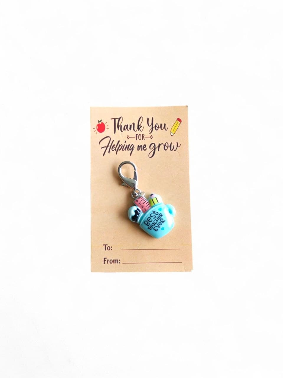 Thank You For Helping Me Grow keychain
