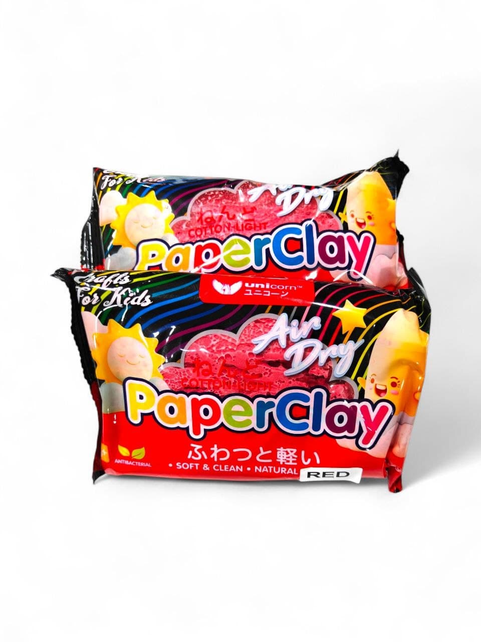 Unicorn Cotton-light Paper Clay Air Dry, 125g, No. UPC-100WX - RED