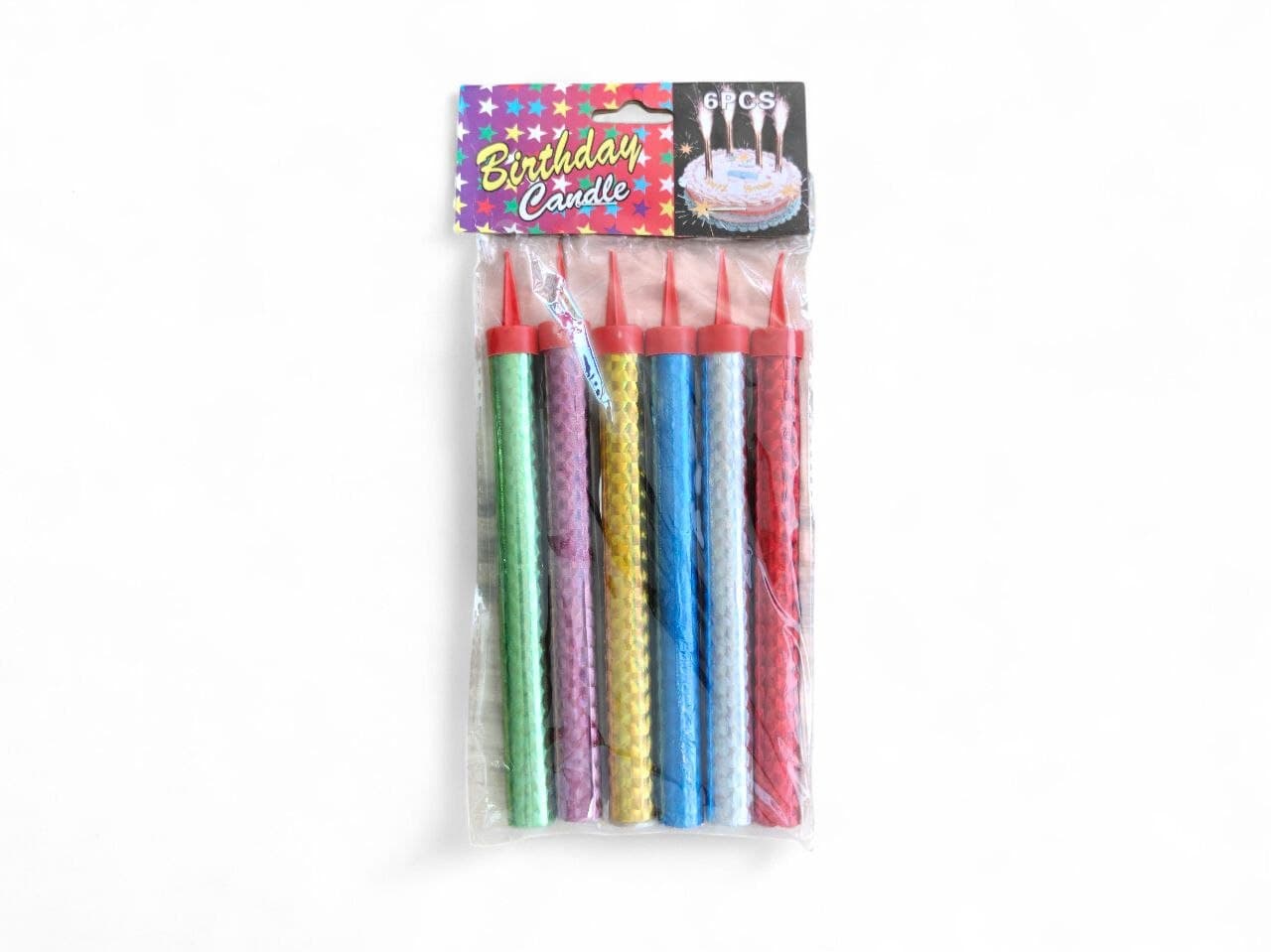 Sparkling Birthday Candle 10cm, 6 pcs in pack