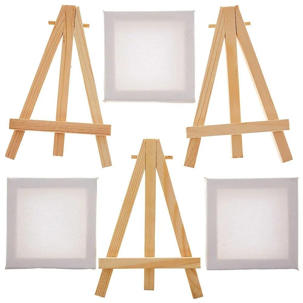 Chivalry Mini artist Black And White canvas and easel set 7x9 cm, No. MNS79, M-0709