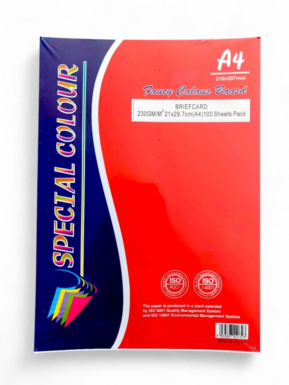 Art Paper Special Colour Faucy Calaus Baasd, 230gm/m2, White A4 size 100 sheets pack