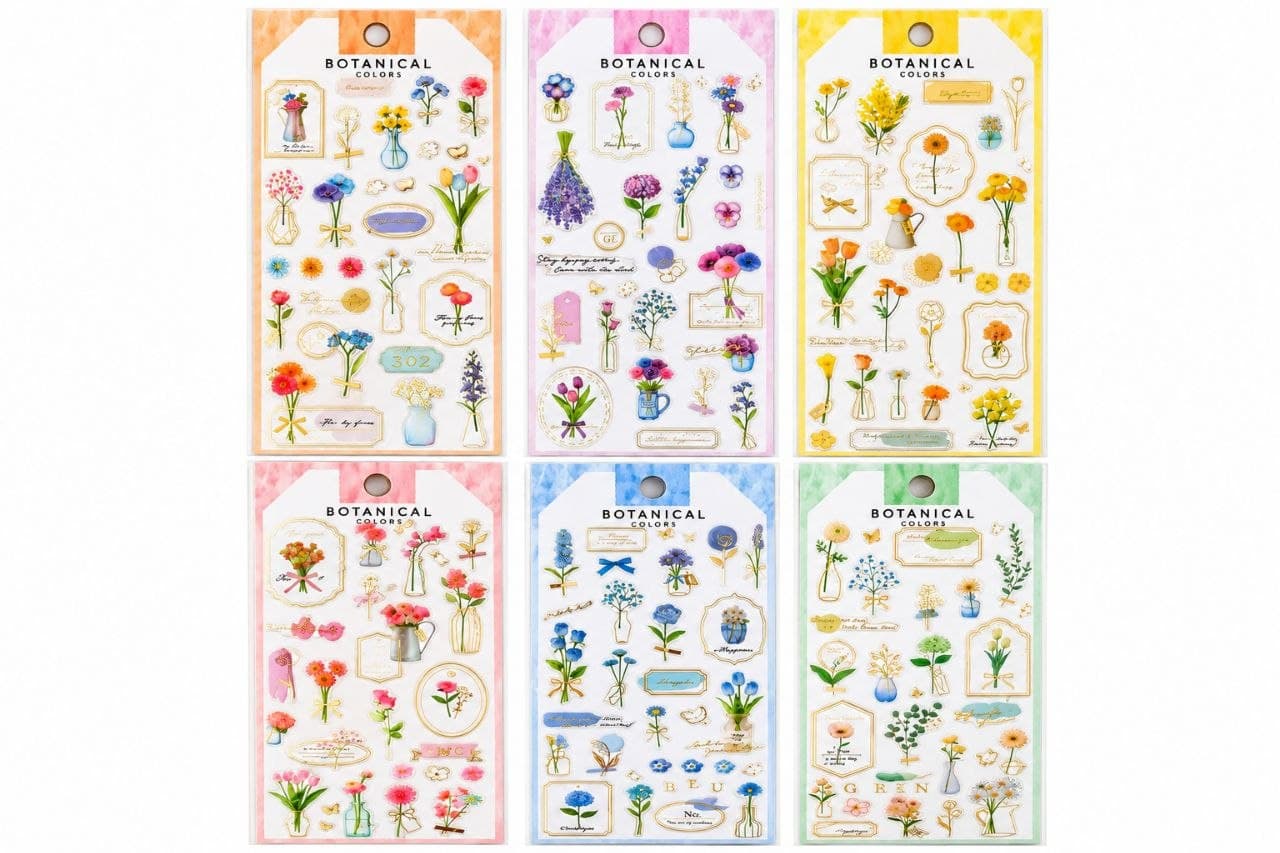 Cute Portable Stickers - Butterfly 5pcs in a pack, No. LA-009