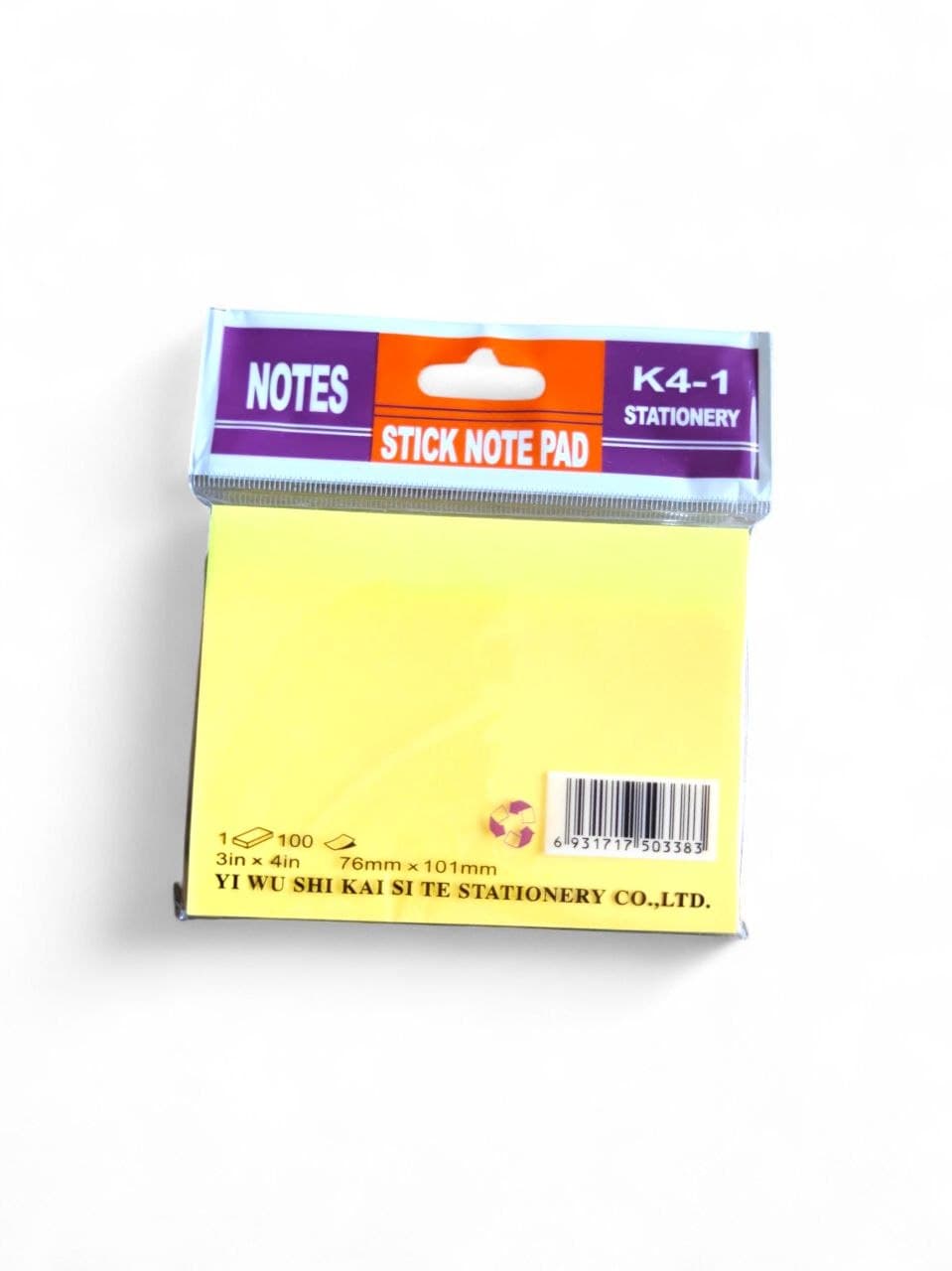 Stick Note Pad 3x4inch K4-1