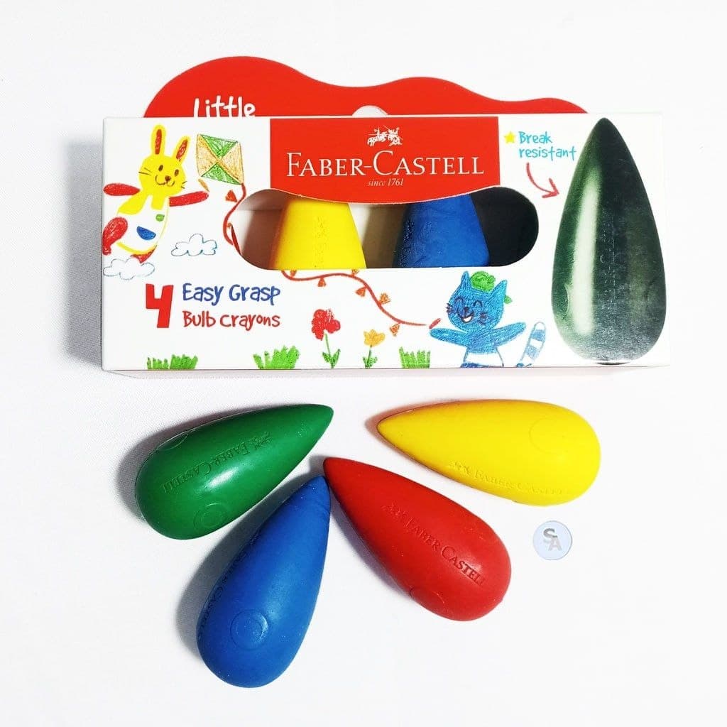 Faber Castell Easy Grasp 4 bulb Crayons, 122604